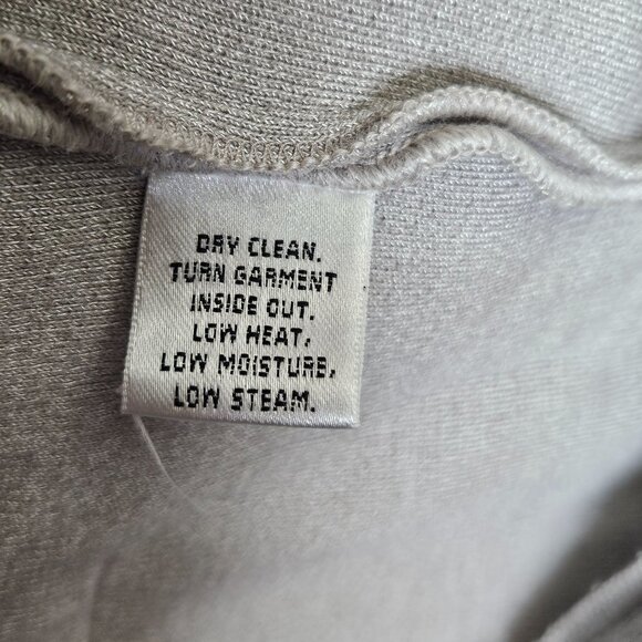 St. John Womens Open Front Knit Blazer Size 8 Gray Piped Trim Pocket Detail - Picture 3 of 11